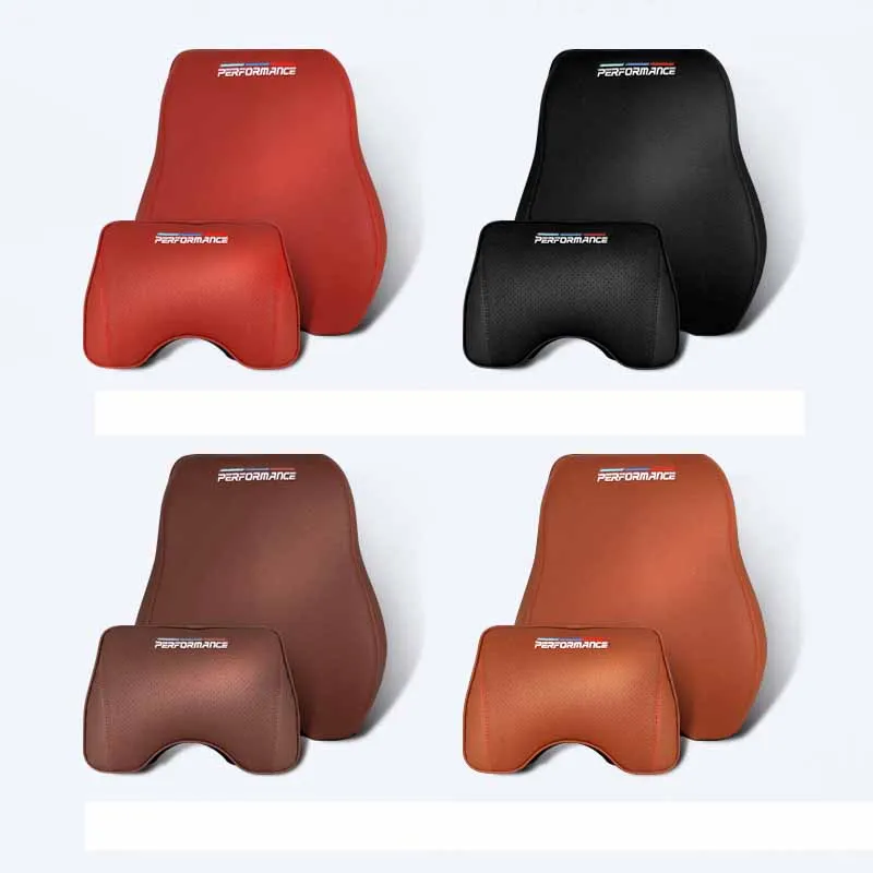 Подголовник Автомобильный из натуральной кожи подушка для поясницы хлопка с