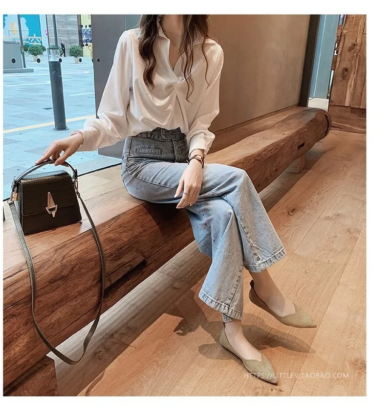 Популярная женская одежда новинка 2020 Модная белая рубашка в западном стиле