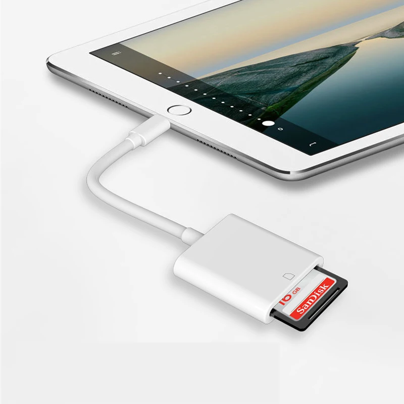 IPhone OTG кард ридер Lightning/SD смартфон устройства для чтения карт адаптер iPhone iPod карты