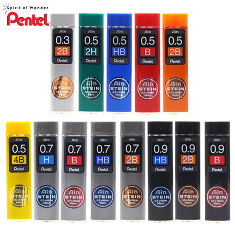 Автоматический карандаш Ain STEIN 0 3 | 5 7 9 мм черный полимерный 1 шт. Япония PENTEL