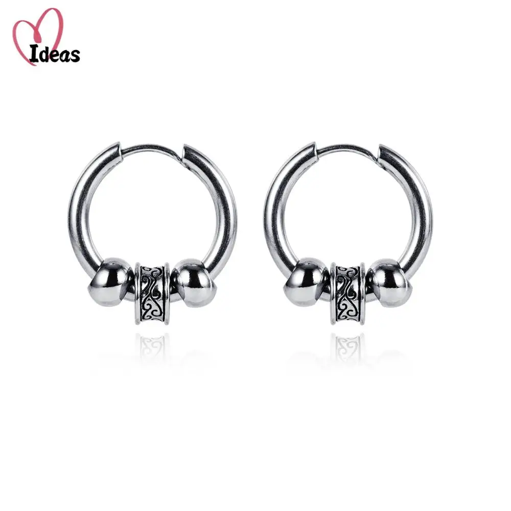 

Original design new tide male ear nail rock personality earrings hip hop punk men's earrings Stainless Steel earrings boys