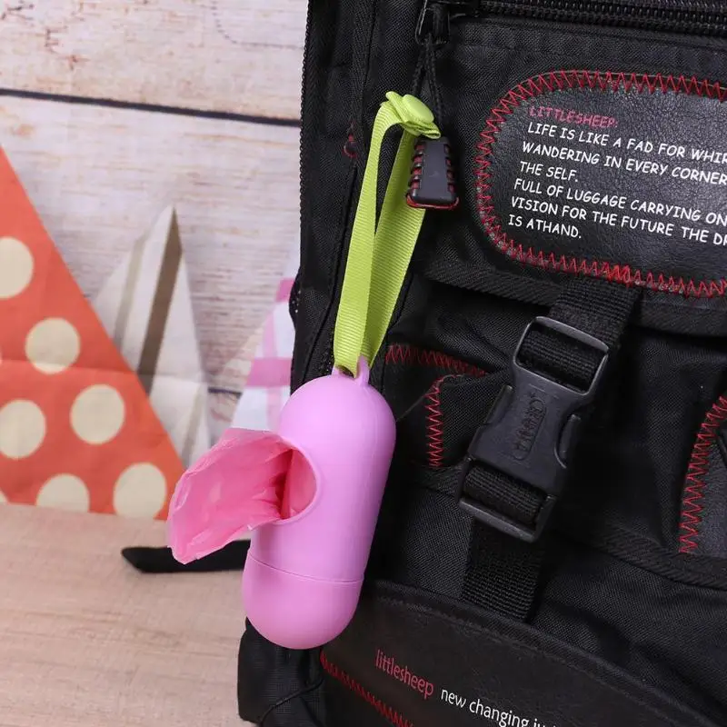 

1 Pc Baby Diaper Bag Pet Dog Nappy Garbage Clean up Bags Carrier Holder Dispenser + Poop Bags Set Portable Disposable Bag