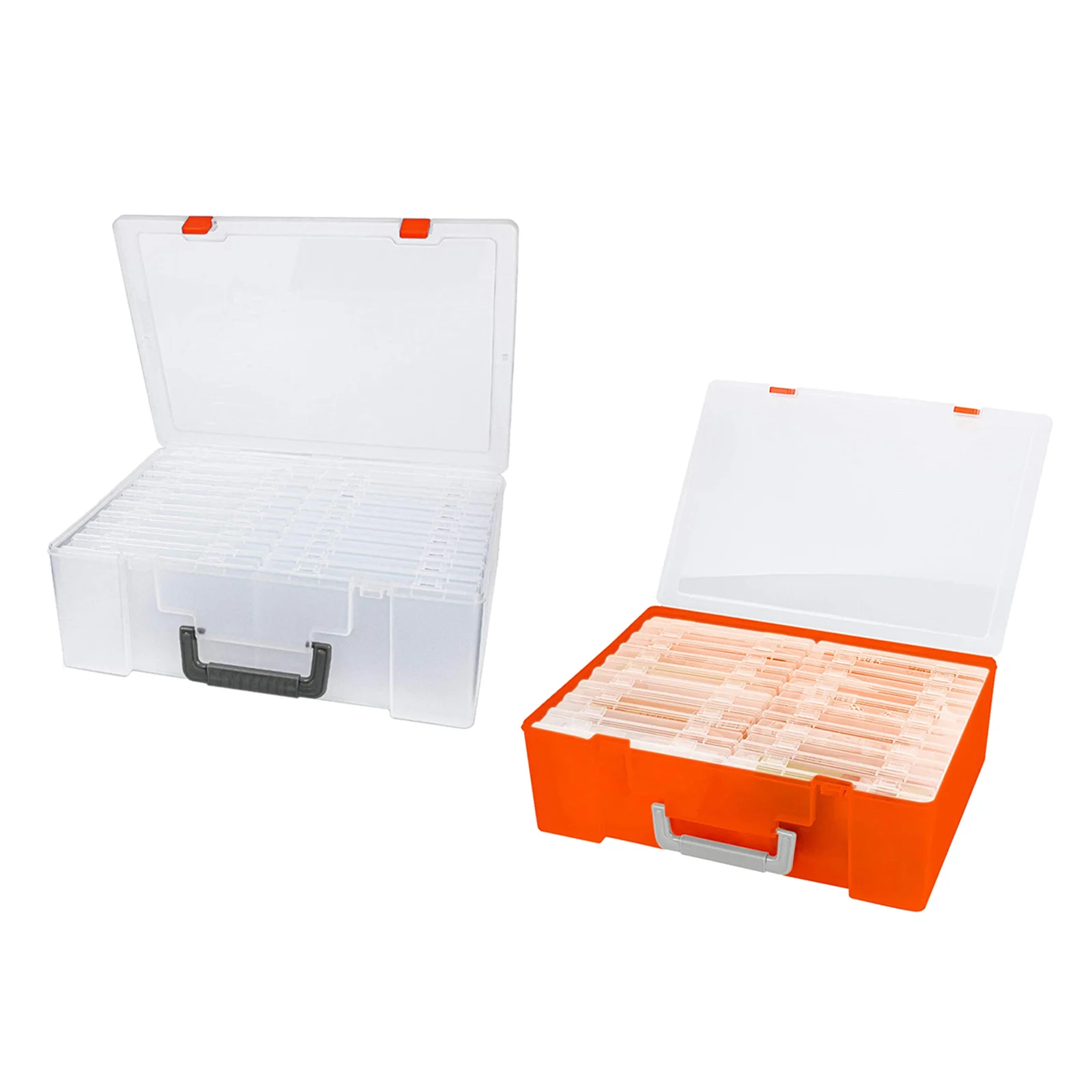 

Портативная прозрачная коробка для хранения фотографий, органайзер для фотографий, пластиковый чехол