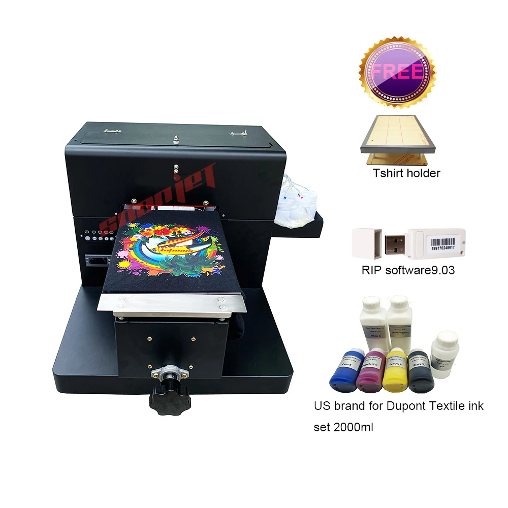 Многофункциональный планшетный принтер A4 DTG для футболок темсветильник джинсов