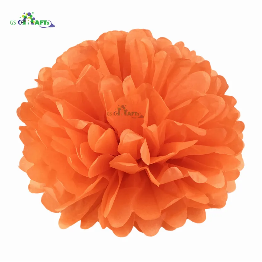 8.Tangerine Высота каблука 10 см, каблук 15 см, 20 см, 25 см, свадебных платьев, декоративных изделий и Бумага помпонами Pom Poms 4 6 8 10 дюймов шары вечерние дома декоративная ткань украшения ко дню рождения - Цвет: 8.Tangerine