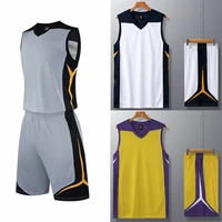 cheap men basketball uniforms sets new youth college basketball kit shorts set sport jersey short rollback clothes diy custom