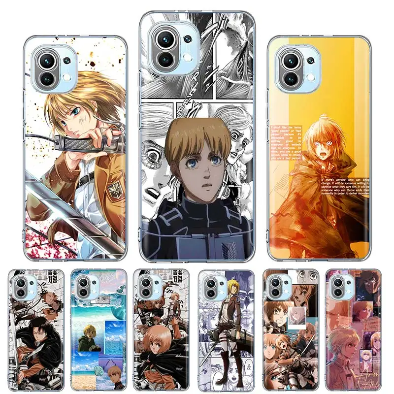 

Anime Attack On Titan Printing Case Funda For Xiaomi Mi Note 10 Lite 11 Ultra 9T 10T Pro 10S Poco X3 NFC F2 F3 M2 A3 Cover Coque