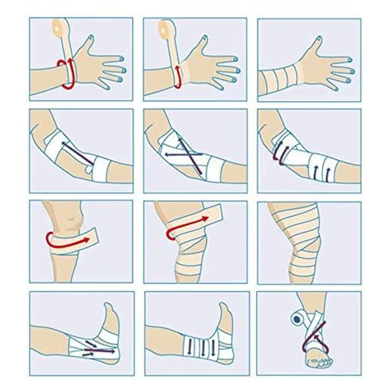 

Self Adhesive Bandage Wrap, Cohesive Tape ( 7.5X450cm, 6 Pack)