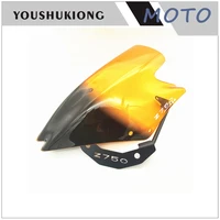 motorcycle for z 750 z750 2007 2008 2009 2010 2011 2012 wind deflectore smoke black windshield with support frame