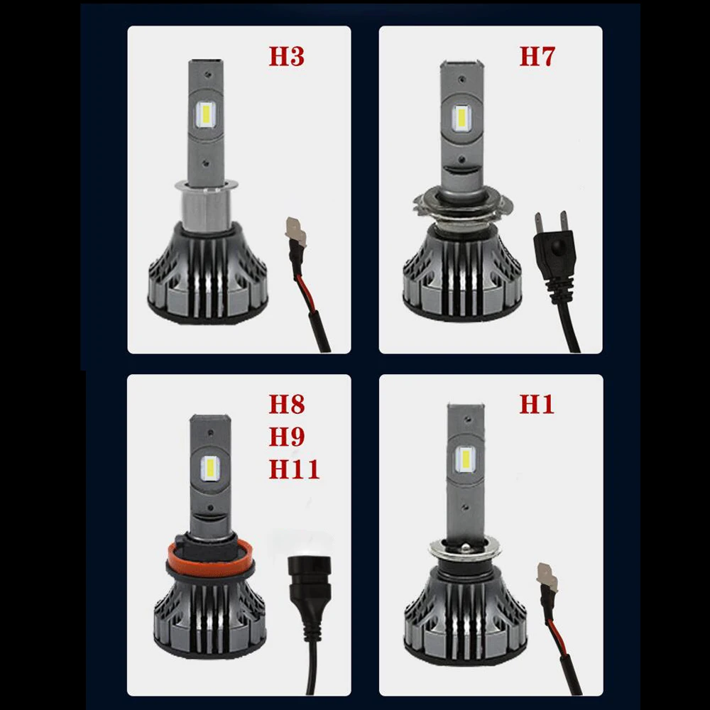 H11 светодиодный головной светильник H7 H4 H1 Led 9005 HB3 9006 HB4 H8 H9 120 Вт 16000LM Высокая