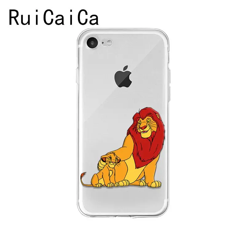 A8 Ruicaica лев Король Simba мультфильм Мода Новинка чехол для телефона Fundas для iPhone 8 7 6S Plus X XS MAX 5 5S SE XR 10 Чехол - Цвет: A8