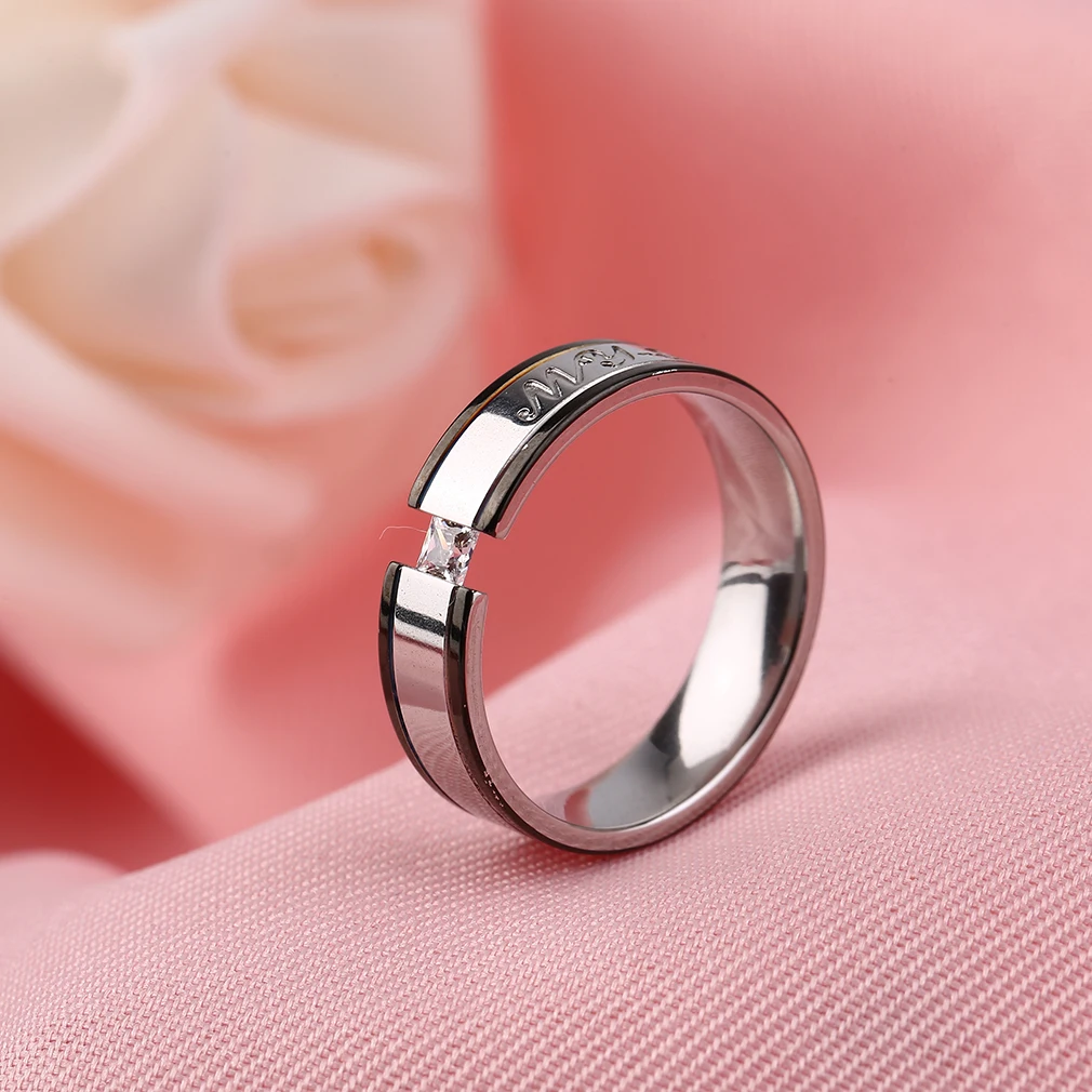 Кольцо обручальное из титановой стали для мужчин и женщин модное ювелирное