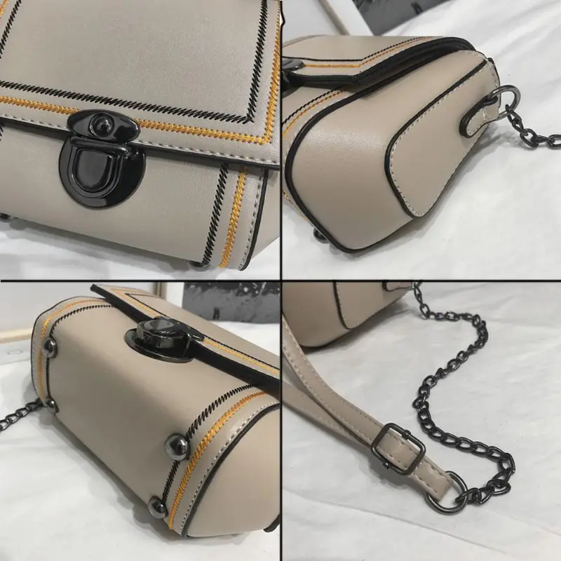 

Women Mini Shoulder Bags Tote Purse Messenger Hobo Metal Chain Crossbody Satchel Bag C90E
