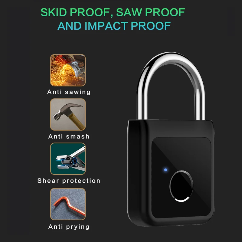 Смарт замок дверной с поддержкой Wi Fi и Bluetooth USB зарядка сканер отпечатка пальца
