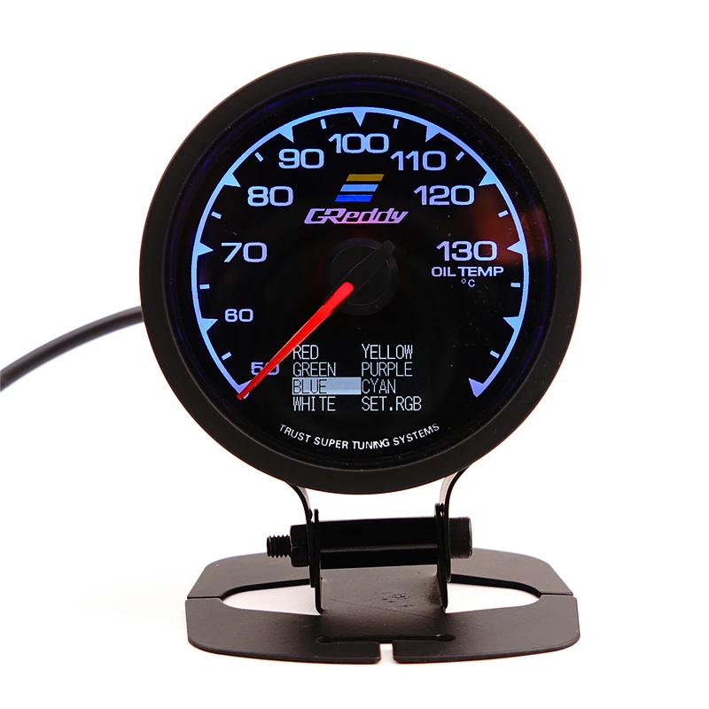Спидометр GReddi Multi D/A lcd цифровой дисплей температуры масла автомобильный измерительный прибор 2,5 дюймов 62 мм 7 цветов в 1