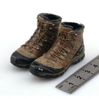16 male soldier solid combat boots shoes rip seal team six combat outdoor hiking shoes model for 12 detachable feet body