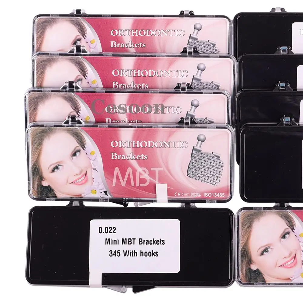 

Стоматологические Ортодонтические металлические скобы Cesoon, 5 упаковок, сварочные мини-скобы MBT 0,022 крючков 345