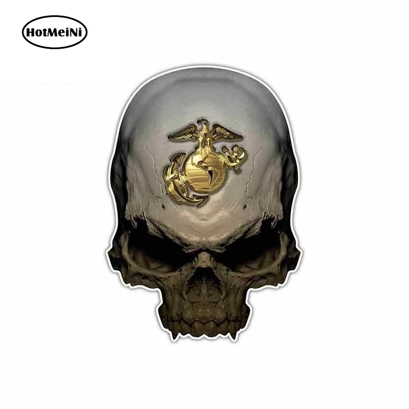 

Наклейки виниловые, водостойкие, 13 см x 10,8 см, с изображением морской пехоты, черепа, солдата