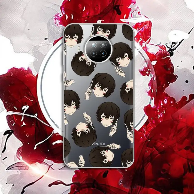 

bungou stray Dogs anime Phone Case Transparent for Xiaomi mi Redmi note 10 t 8 9 pro lite 11 Samsung S 8 9 10 20 plus ultra