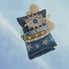 Голубая звезда 2021 модные MIYUKI браслет с рисунком звезды, Pulseras Mujer Moda ручной хрустальный шарик чехол для телефона на руку