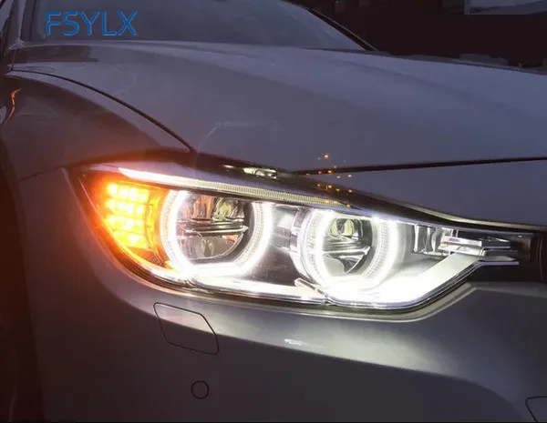 FSYLX Хрустальный светодиодный ангельские глазки для BMW F30 F35 SMD СВЕТОДИОДНЫЙ halo