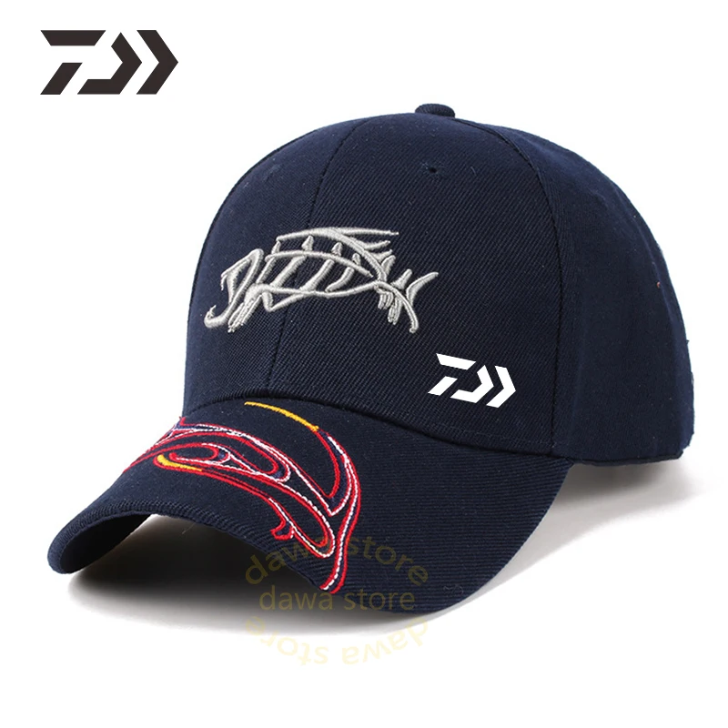 

2021 Daiwa Summer Fishing Cap Men Fishing Hats High Quality Animal Anime Baseball Cap Tiger Hat Fish Outdoor Fishing