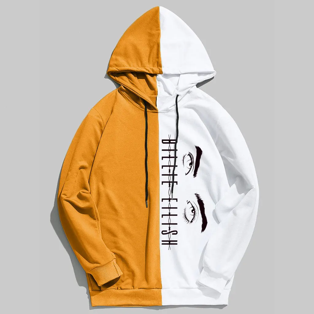 Billie Eilish Eye Sweatshir зимняя теплая флисовая толстовка в стиле хип-хоп с капюшоном