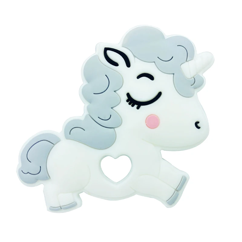 Детский силиконовый Прорезыватель для зубов в форме единорога милый ясельного