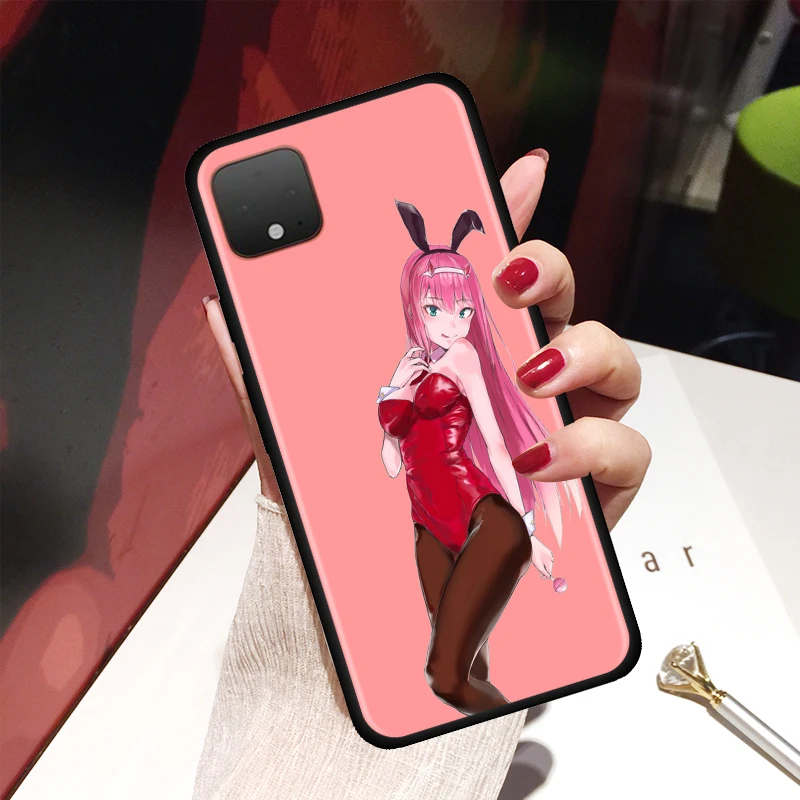 

Phone Case for Google Pixel 4 XL 4 4a Shell For Google Pixel 5 4G 5G Soft Silicon Cover Fundas Coque Zero Two Sexy FranXX Anime