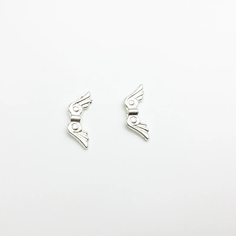 Бусины с крыльями ангела для изготовления ювелирных изделий сделай сам плоские