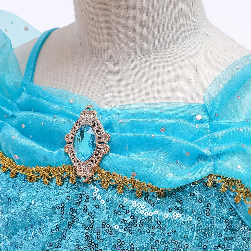 Одежда для девочек детская одежда костюмированной вечеринки Топ принцессы из