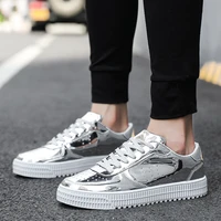 men sneakers 2021 summer breathable waterproof flat vulcanize shoes woman sneakers patent leather all match casual couple shoes