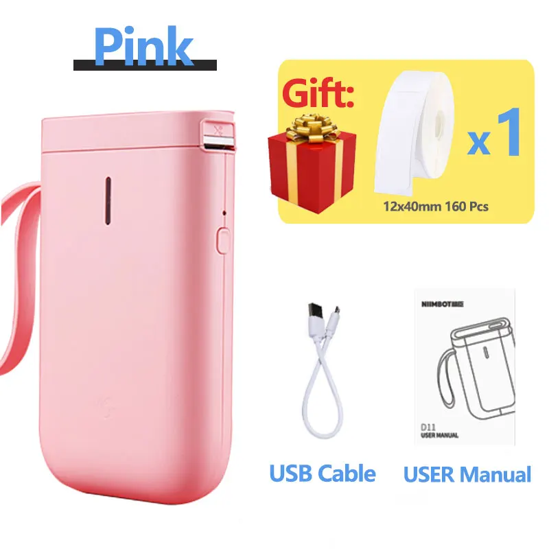 

Wireless label printer Portable Pocket Label Printer Bluetooth Thermal Label Printer Fast Printing Home Use Office P