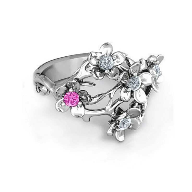 Женские свадебные кольца с кристаллами циркониевые обручальные модные