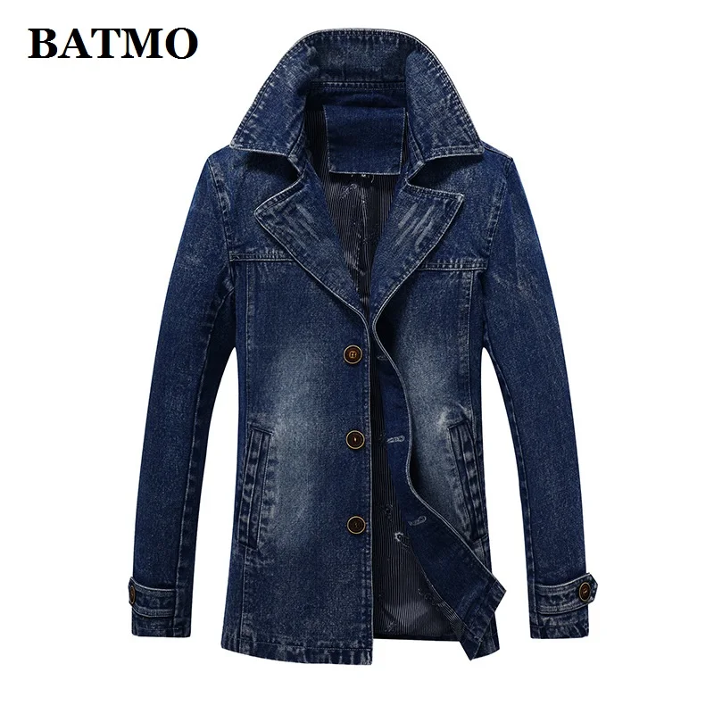 BATMO 2021 Новое поступление осень высокого качества хлопковые джинсовые Тренч
