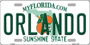 

Smart Blonde LP-6006 Orlando Florida Novelty Metal License Plate