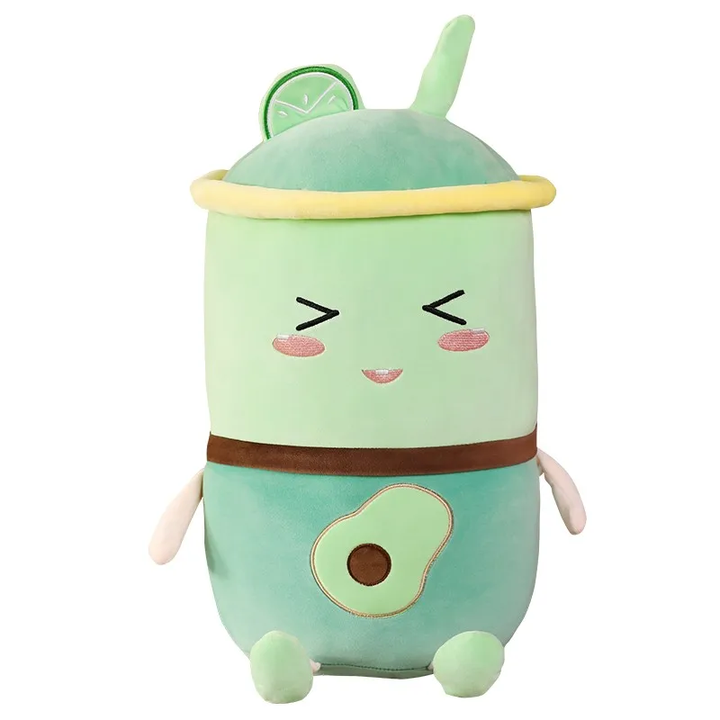 

Soft Cute Bubble Tea Cup Shaped Pillow Fruit Plush Toys Stuffed Soft Back Cushion Children Gift Soft Cute Bubble Tea Cup Shaped