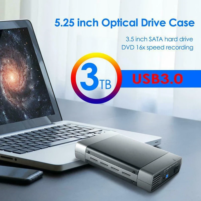 USB 3 0 чехол для DVD CD внешний HDD мобильный ящик 5 дюймов SATA Корпус rom горелки ЕС