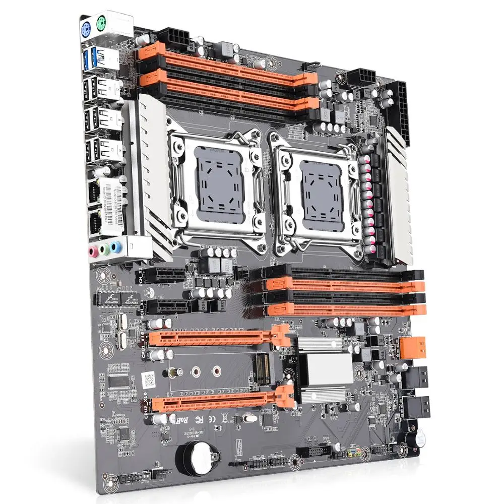 JINGSHA X79 двойная материнская плата процессора с 2 × Xeon E5 2690 восьмиядерным
