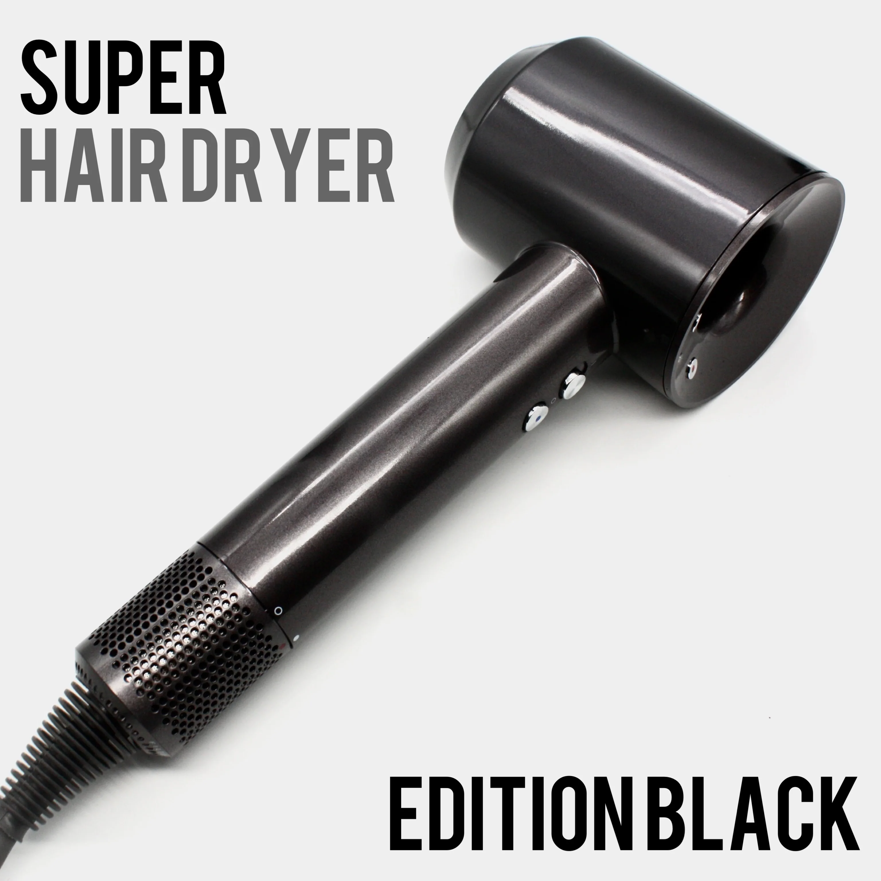 Negative Ion Hair Dryer Professional Hair Dryer With Flyaway Attachment Multifunction Temperature Control For Salon Style Tool