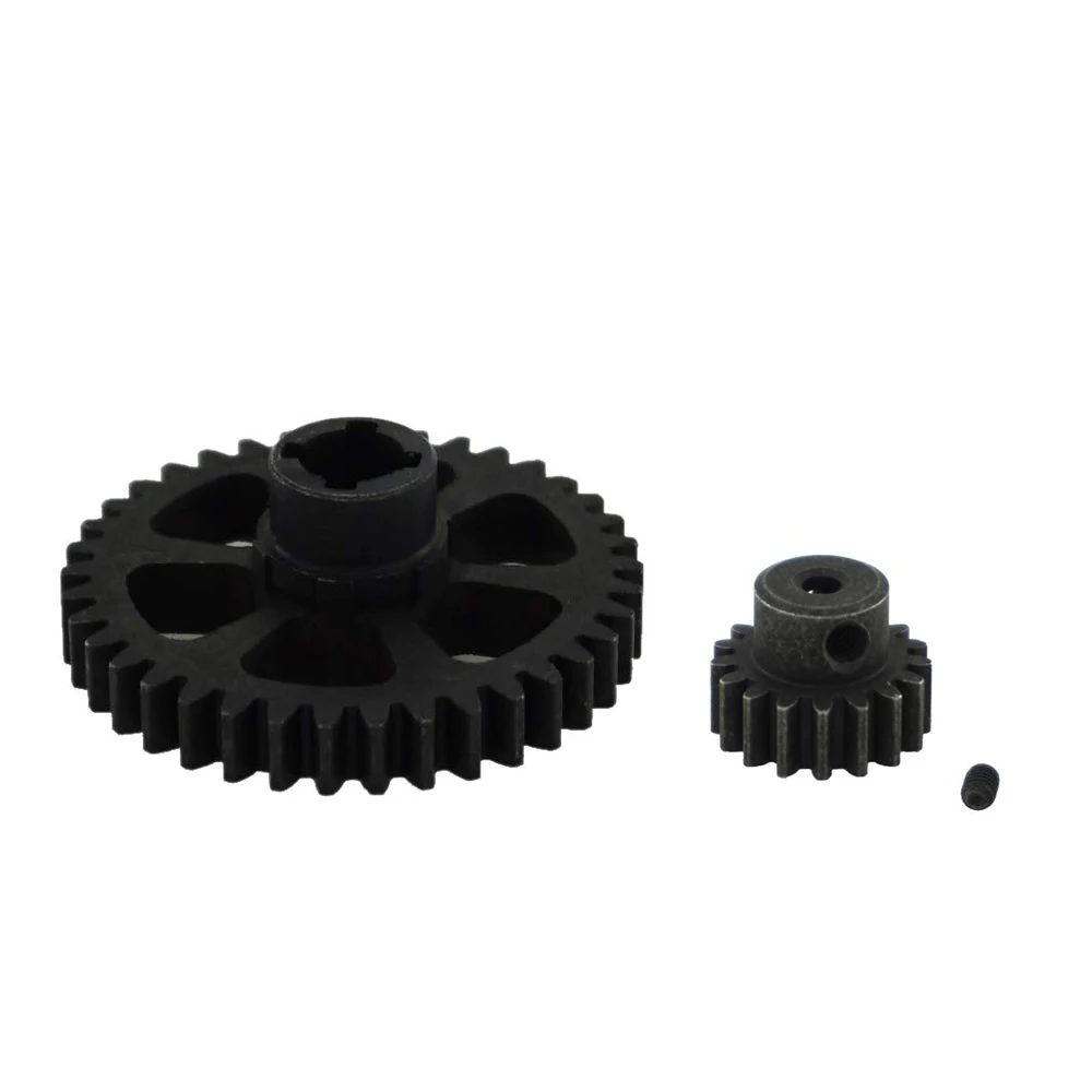 

38T Steel Metal Diff Main Gear&17T Motor Pinion Gear Spare Parts for WLtoys RC 1/18 A959 A949 A969 A979 K929