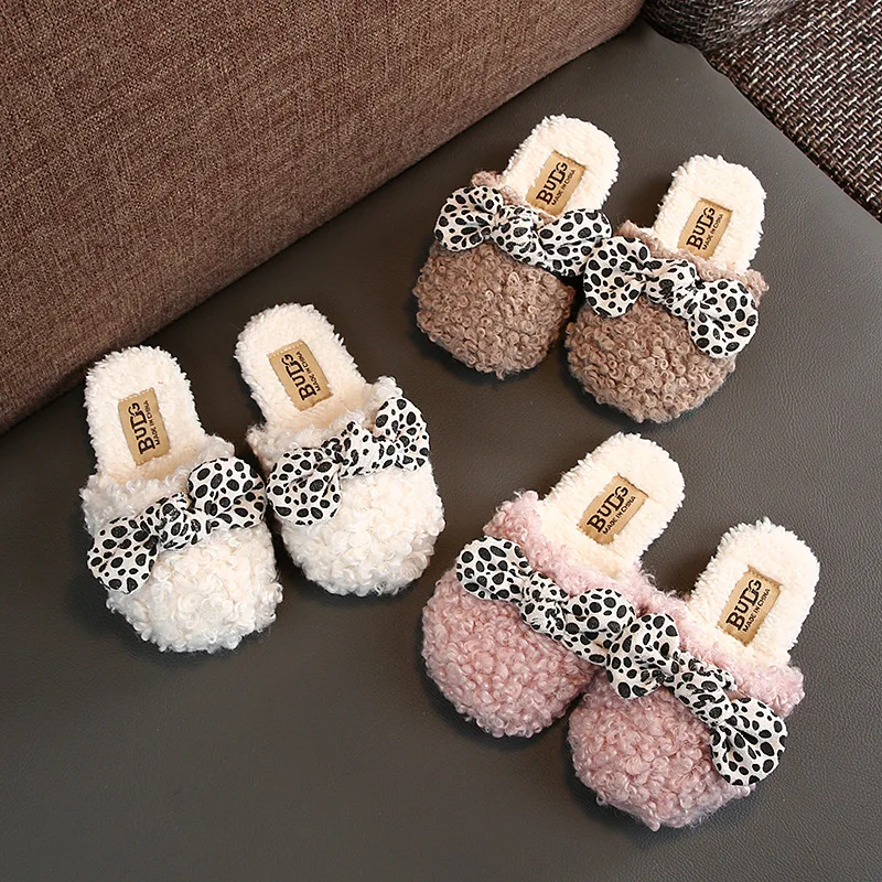 

DOGEEK Winter New Baby Girls Boys Cotton Home Slippers Anti Slip Soft Bottom Children's Indoor Baby Home Cotton Shoes Warm Shoes