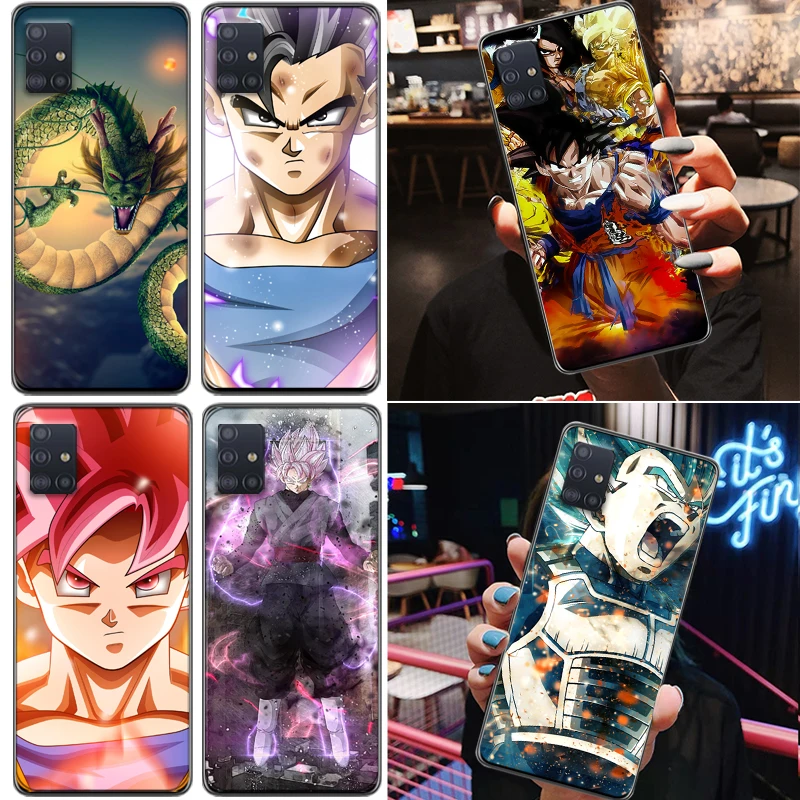 

Dragon Figure Super Warrior Anime Color Painting Phone Case For Samsung Galaxy A71 A51 4G 5G A31 A21 Soft TPU Coque Back Cover