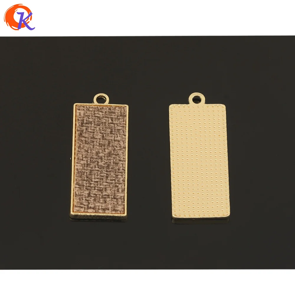 

Cordial Design 50Pcs 13*31MM Jewelry Accessories/Hand Made/Charms/Rectangle Shape/Fabric Effect/Earring Findings/DIY Pendant