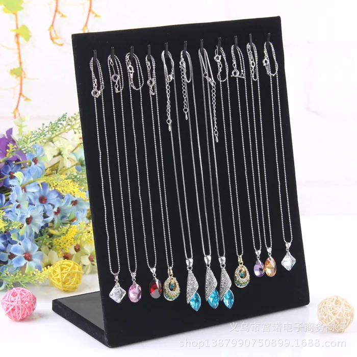 Подставка-держатель для ювелирных украшений подвесная цепочка L-образной формы 11