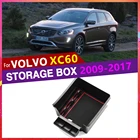 Автомобильный подлокотник для хранения, Центральный держатель для VOLVO XC60 2009  2017 XC 60 2010 2012 2014 2015, Внутренний органайзер для автомобильных товаров