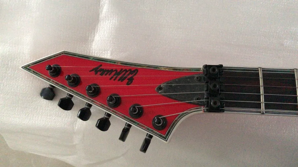 Custom shop MH-1000 красная электрогитара MH1000 модельная гитара 24 Лады для гитары с тремоло Floyd Rose(логотип на заказ