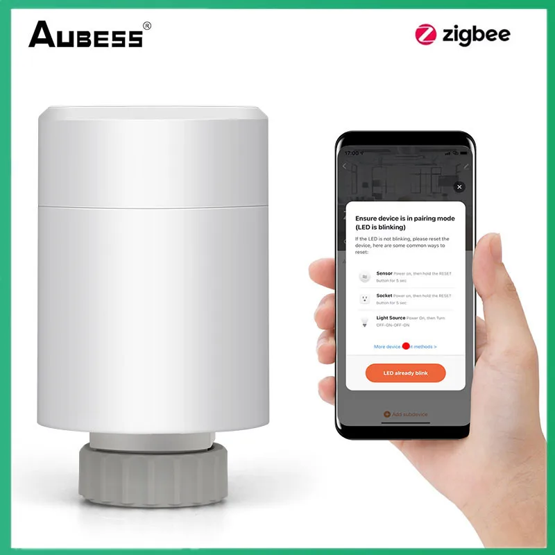 

Tuya ZigBee Smart Radiator Actuator Programmable Thermostatic Radiator Valve Temperature Controller For Smart Life APP Control