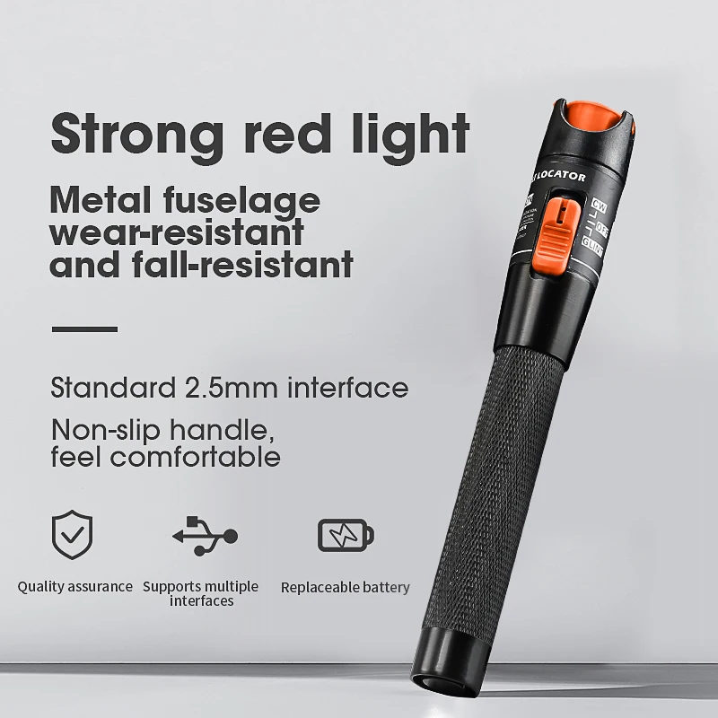 AUA-1 красный источник света металлический волоконно-оптический кабель тестер