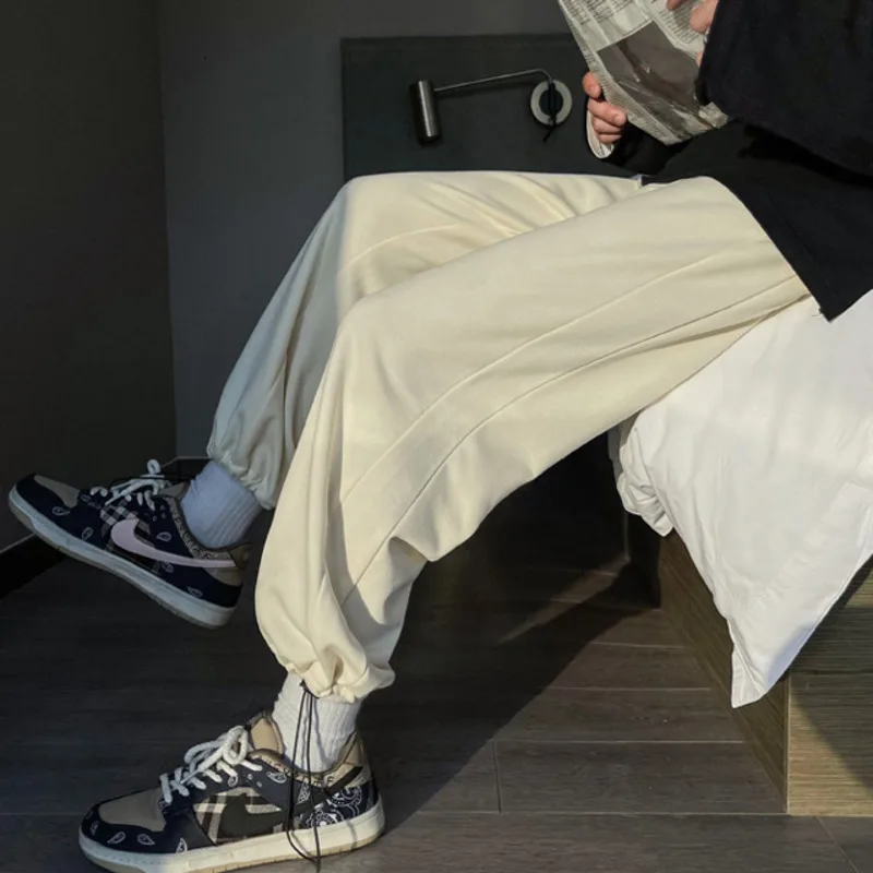 

Men's Harajuku Casual Pants 2021 Fashion Man Solid Color Oversized Male Sport Trousers Fashion Man Pants Clothing